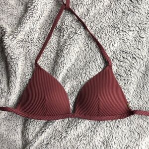 Lightly lined push up swimsuit top from PINK